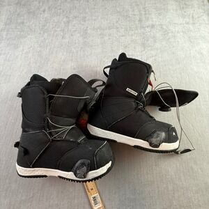 Burton Zipline Step On Kids Snowboard Boots Black Size 6K BOA 20320101